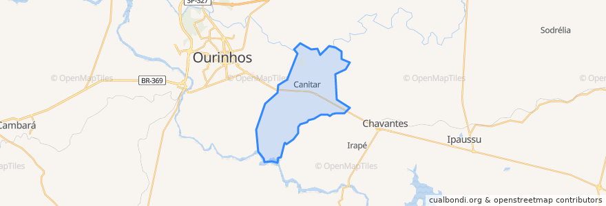 Mapa de ubicacion de Canitar.