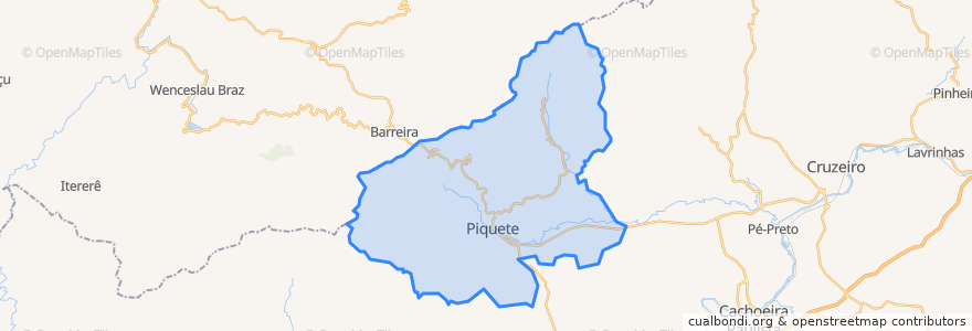 Mapa de ubicacion de Piquete.