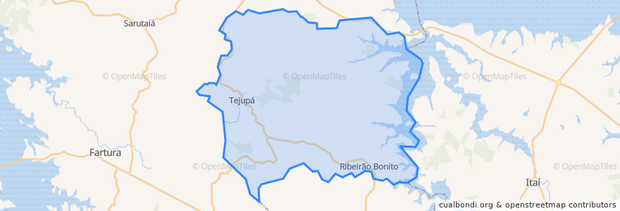 Mapa de ubicacion de Tejupá.