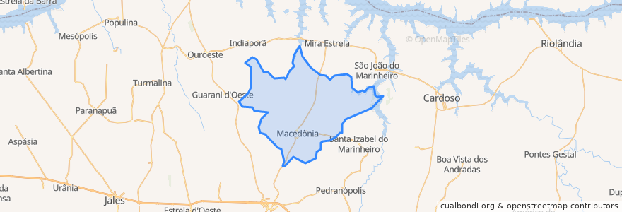 Mapa de ubicacion de Macedônia.