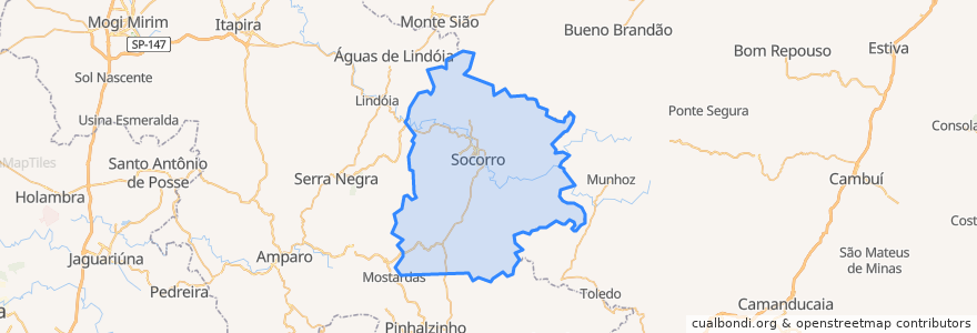 Mapa de ubicacion de Socorro.