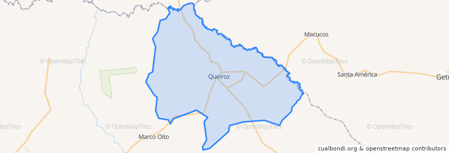 Mapa de ubicacion de Queiroz.