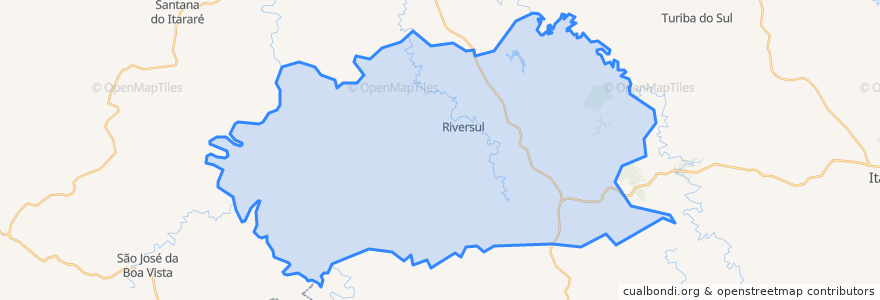 Mapa de ubicacion de Riversul.