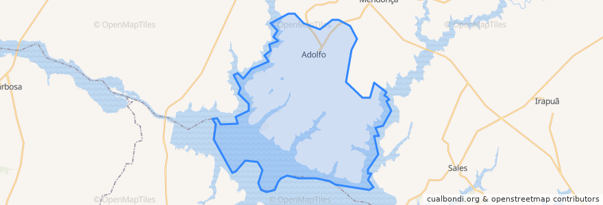 Mapa de ubicacion de Adolfo.