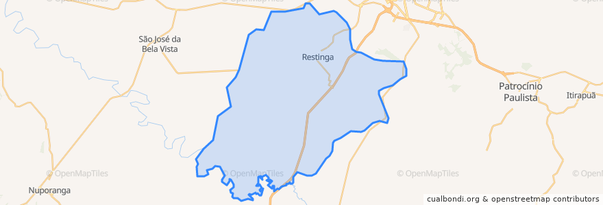 Mapa de ubicacion de Restinga.