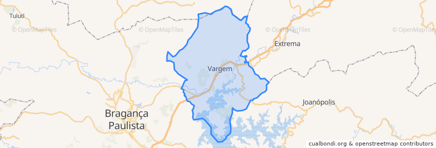 Mapa de ubicacion de Vargem.