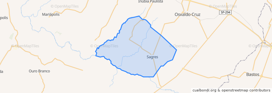 Mapa de ubicacion de Sagres.