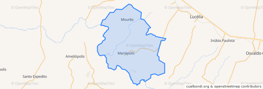 Mapa de ubicacion de Mariápolis.