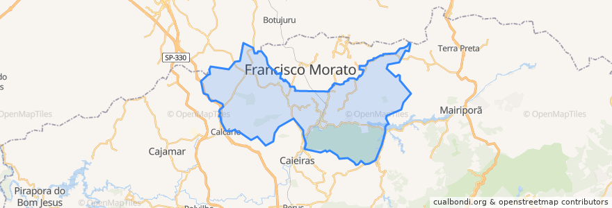 Mapa de ubicacion de Franco da Rocha.