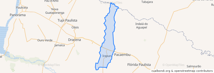 Mapa de ubicacion de Irapuru.