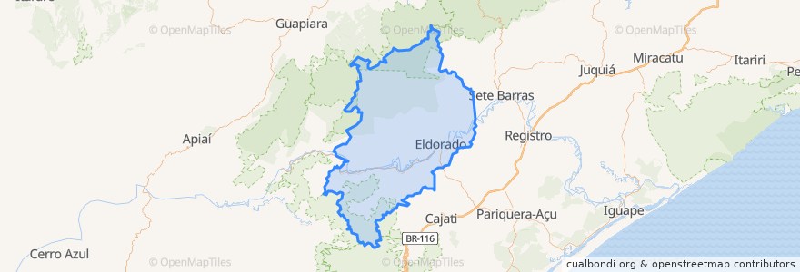 Mapa de ubicacion de Eldorado.