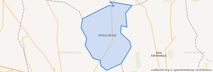 Mapa de ubicacion de Vitória Brasil.