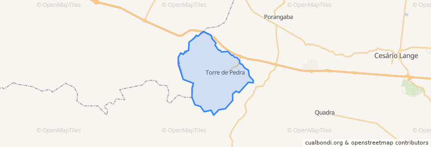 Mapa de ubicacion de Torre de Pedra.