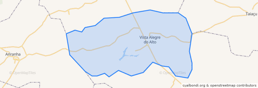 Mapa de ubicacion de Vista Alegre do Alto.