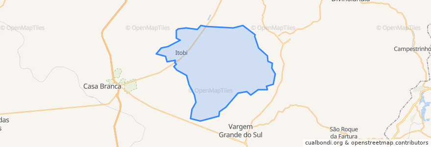 Mapa de ubicacion de Itobi.