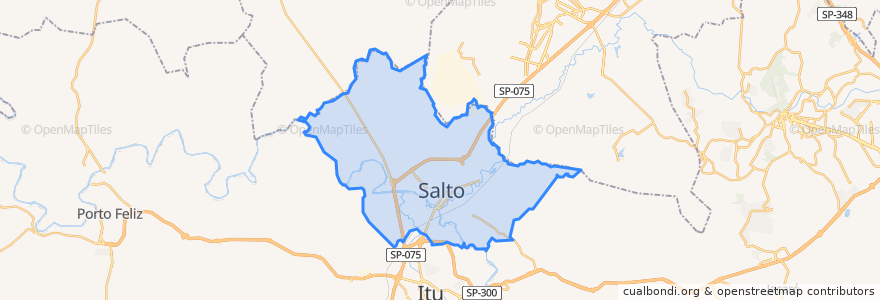 Mapa de ubicacion de Salto.