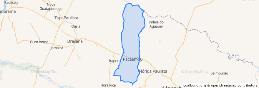 Mapa de ubicacion de Pacaembu.