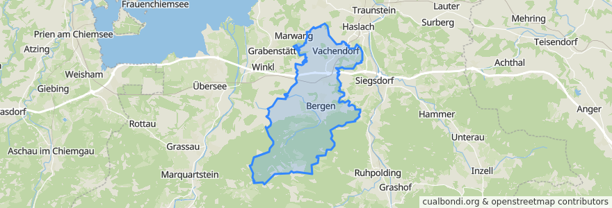 Mapa de ubicacion de Bergen (VGem).