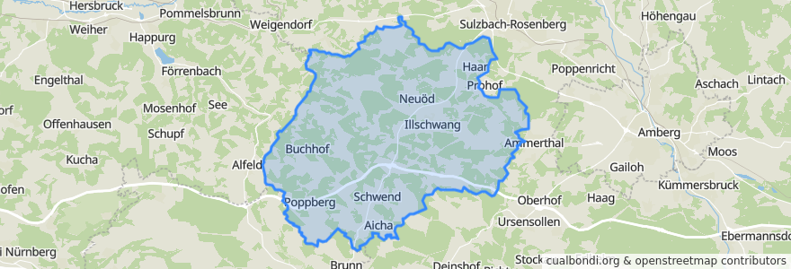 Mapa de ubicacion de Illschwang (VGem).