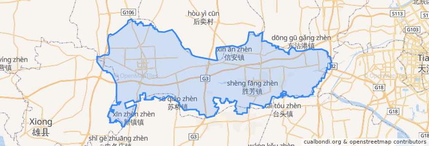 Mapa de ubicacion de 霸州市.