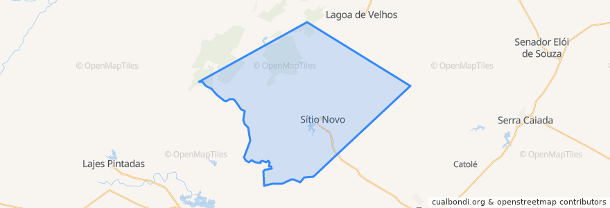 Mapa de ubicacion de Sítio Novo.