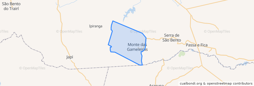 Mapa de ubicacion de Monte das Gameleiras.