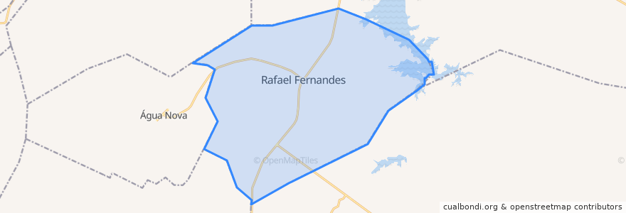 Mapa de ubicacion de Rafael Fernandes.