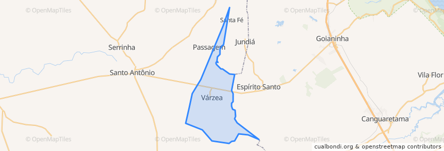 Mapa de ubicacion de Várzea.