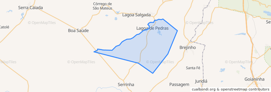 Mapa de ubicacion de Lagoa de Pedras.