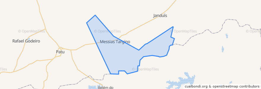 Mapa de ubicacion de Messias Targino.