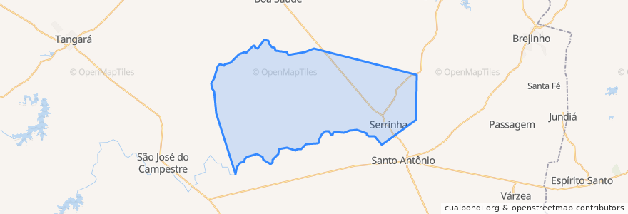 Mapa de ubicacion de Serrinha.