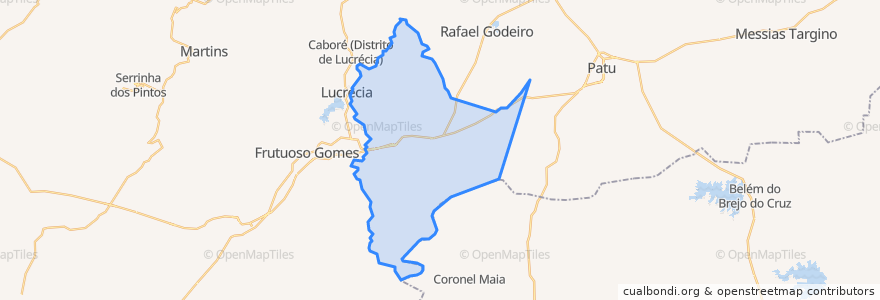 Mapa de ubicacion de Almino Afonso.