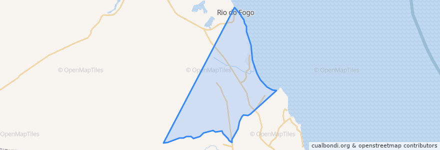 Mapa de ubicacion de Rio do Fogo.