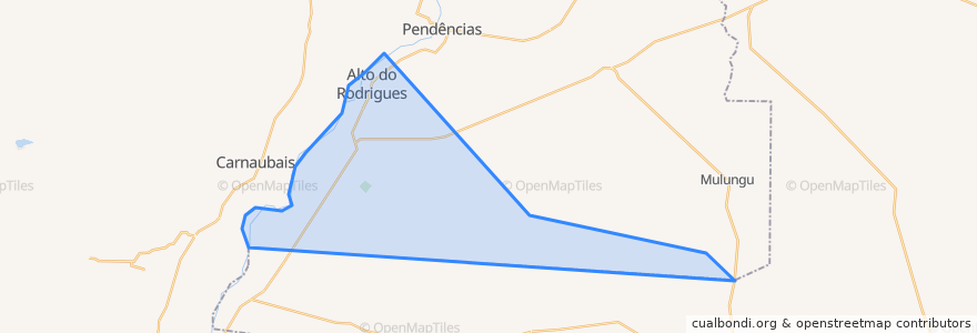 Mapa de ubicacion de Alto do Rodrigues.