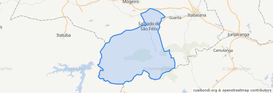 Mapa de ubicacion de Salgado de São Félix.