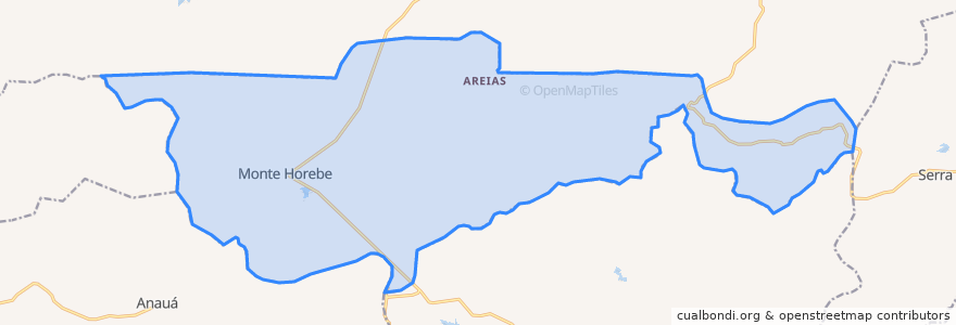 Mapa de ubicacion de Monte Horebe.