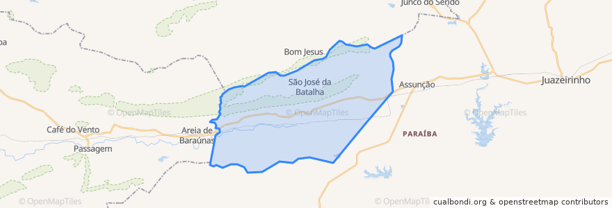 Mapa de ubicacion de Salgadinho.