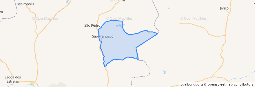 Mapa de ubicacion de São Francisco.