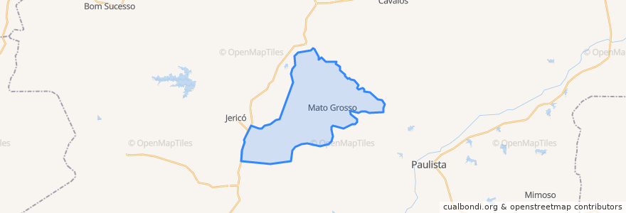 Mapa de ubicacion de Mato Grosso.