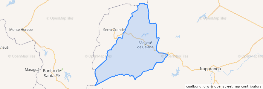 Mapa de ubicacion de São José de Caiana.