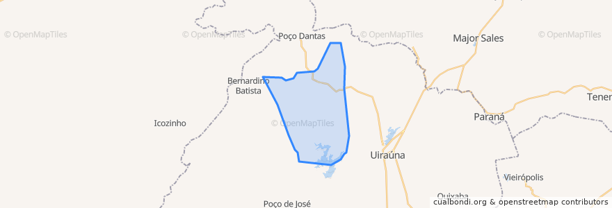 Mapa de ubicacion de Joca Claudino.