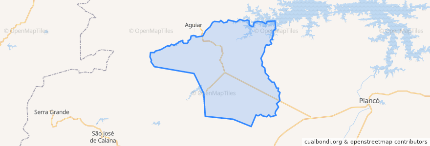 Mapa de ubicacion de Igaracy.