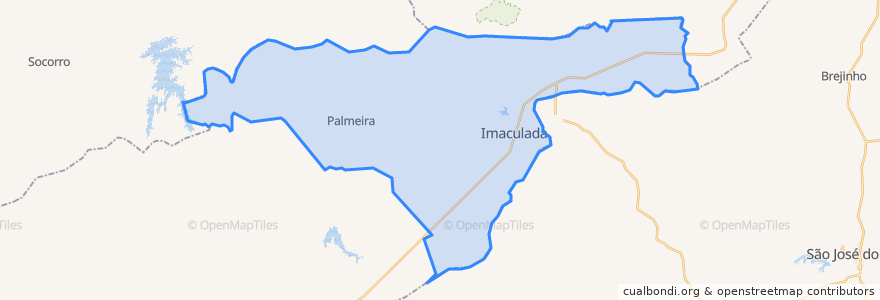 Mapa de ubicacion de Imaculada.