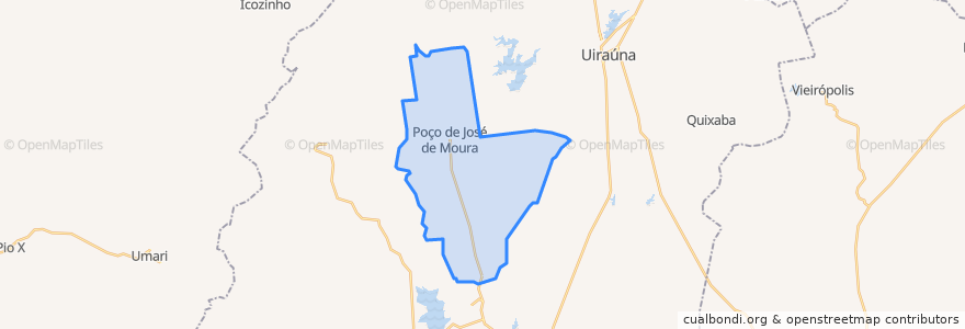 Mapa de ubicacion de Poço de José de Moura.