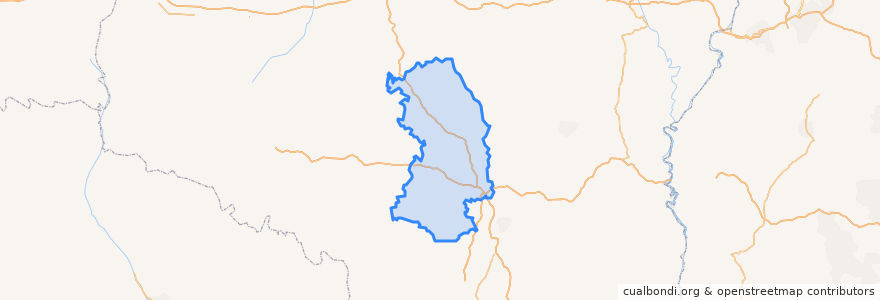 Mapa de ubicacion de Ansai District.