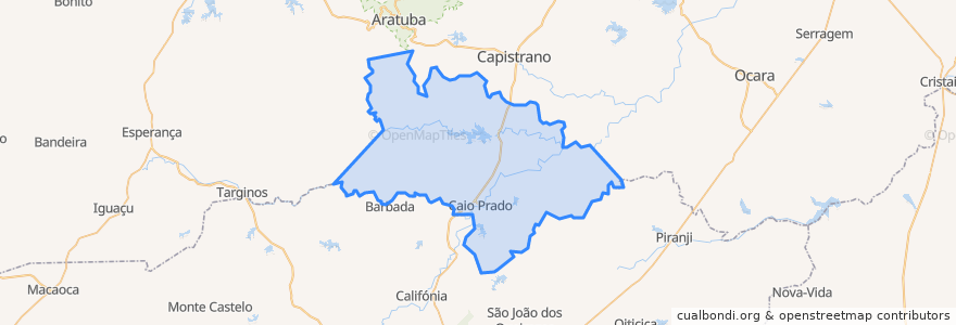 Mapa de ubicacion de Itapiúna.