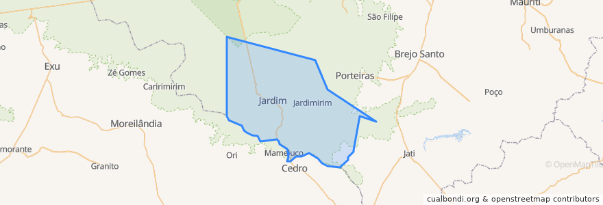 Mapa de ubicacion de Jardim.