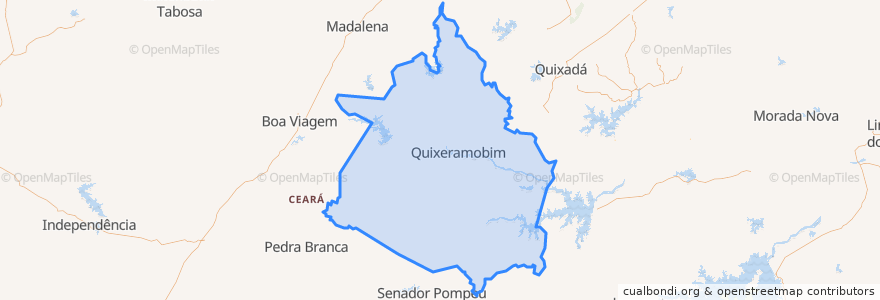 Mapa de ubicacion de Quixeramobim.