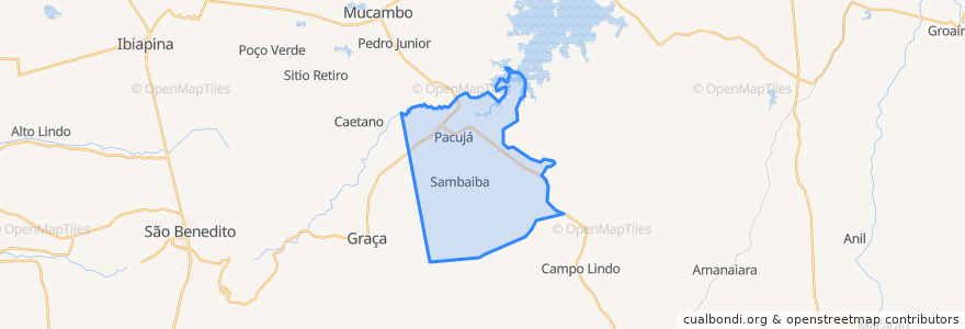 Mapa de ubicacion de Pacujá.