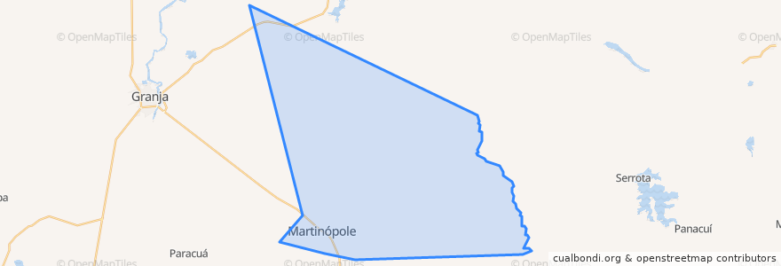 Mapa de ubicacion de Martinópole.